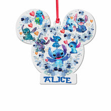 Load image into Gallery viewer, Personalized Christmas Transparent Ornament with Name for Family Gift