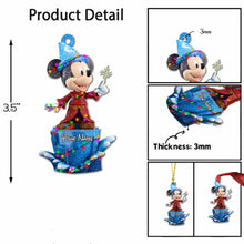 Load image into Gallery viewer, Personalized Christmas Mouse Ornament Custom Name Gift