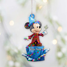 Load image into Gallery viewer, Personalized Christmas Mouse Ornament Custom Name Gift