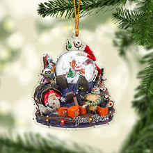 Load image into Gallery viewer, Personalized Nightmare Christmas Transparent Ornament Custom Gift