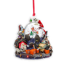 Load image into Gallery viewer, Personalized Nightmare Christmas Transparent Ornament Custom Gift