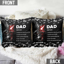 Load image into Gallery viewer, Personalized Darth Vader Throw Pillow Gift for Dad