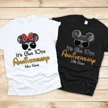 Load image into Gallery viewer, Personalized Anniversary T-shirt & Hoodie with Custom Names