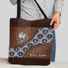 Load image into Gallery viewer, Personalized Nightmare Tote Bag Custom Name Halloween Gift