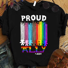 Load image into Gallery viewer, Personalized Proud Ally LGBT T-shirt & Hoodie for Everyone