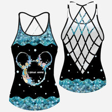 Load image into Gallery viewer, Personalized Mouse Cross Tank Top Custom Name Gift for Birthday