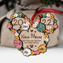 Load image into Gallery viewer, Personalized Layered Wood Ornament Magical Nana Mouse Gift for Grandma