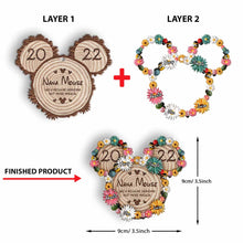 Load image into Gallery viewer, Personalized Layered Wood Ornament Magical Nana Mouse Gift for Grandma