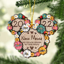 Load image into Gallery viewer, Personalized Layered Wood Ornament Magical Nana Mouse Gift for Grandma