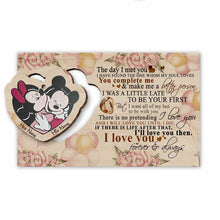 Load image into Gallery viewer, Personalized Christmas Mouse Wooden Pop Out Ornament Gift for Husband