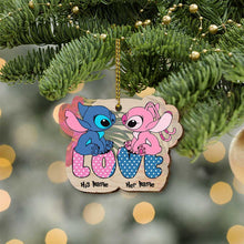 Load image into Gallery viewer, Personalized Ohana Wooden Ornament for Husband - Christmas Gift