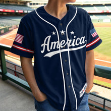 Load image into Gallery viewer, Personalized 250 Years of Freedom Baseball Jersey Custom Name Gift