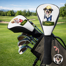 Load image into Gallery viewer, Personalized Dog Photo Golf Club Head Cover Gift for Dog Dad