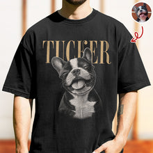 Load image into Gallery viewer, Custom Pet Face Comfort Shirt Vintage Style Gift for Dog Dad