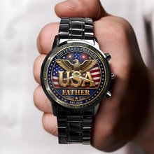Load image into Gallery viewer, Personalized Family Photo Wrist Watch Custom Gift for Dad