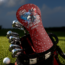 Load image into Gallery viewer, Personalized Golf Head Cover American Eagle 250th Anniversary Gift for Dad