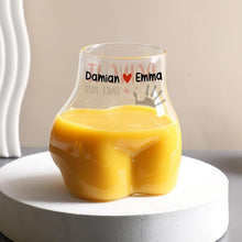 Load image into Gallery viewer, Funny Body Shaped Glass Cup Personalized Gift for Him