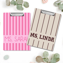 Load image into Gallery viewer, Personalized Teacher Clipboard Custom Name Gift for Educators
