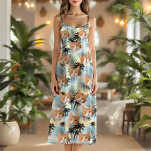 Load image into Gallery viewer, Custom Cat Photo Cami Maxi Dress Personalized Gift for Cat Mom