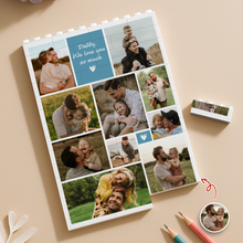 Load image into Gallery viewer, Personalized Photo Collage Puzzle Gift for Dad | Custom Name