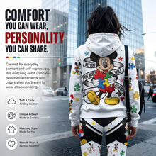 Load image into Gallery viewer, Personalized Autism Awareness Hoodie & Leggings Set for Her