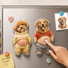 Load image into Gallery viewer, Personalized Funny Photo Squishy Fridge Magnet Gift for Dog Lovers