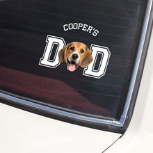Load image into Gallery viewer, Personalized Dog Cat Photo Car Sticker Gift for Dog Dad