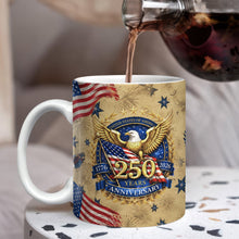 Load image into Gallery viewer, Personalized USA 250 Years Eagle Coffee Mug Custom Gift