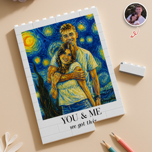 Load image into Gallery viewer, Custom Photo Building Block Art Unique Anniversary Gift for Couple