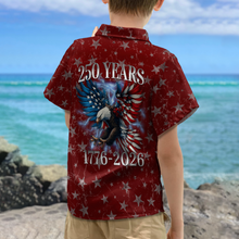 Load image into Gallery viewer, Personalized Hawaiian Shirt for Kids | 250th Anniversary Gift