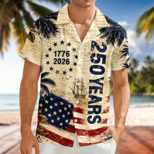 Load image into Gallery viewer, Personalized 250 Years Freedom Hawaiian Shirt Patriotic Gift