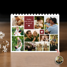 Load image into Gallery viewer, Personalized Photo Collage Puzzle Gift for Dad | Custom Name