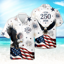 Load image into Gallery viewer, Personalized America 250th Hawaiian Shirt Custom Gift for Him