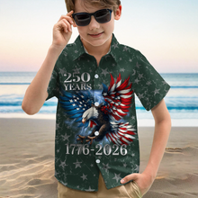 Load image into Gallery viewer, Personalized Hawaiian Shirt for Kids | 250th Anniversary Gift