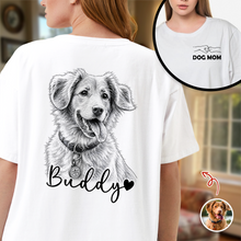 Load image into Gallery viewer, Personalized Dog Dad T-Shirt Custom Photo Gift for Dog Lovers
