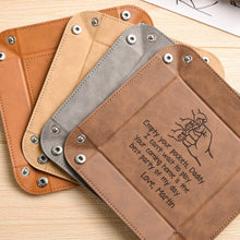 Load image into Gallery viewer, Personalized Leather Valet Tray Gift for Dad | Father's Day