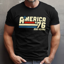 Load image into Gallery viewer, Personalized Retro 4th of July Comfort Shirt Custom Name Gift