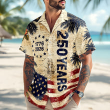 Load image into Gallery viewer, Personalized 250 Years Freedom Hawaiian Shirt Patriotic Gift