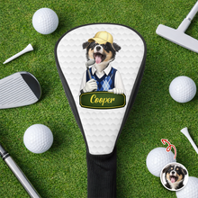 Load image into Gallery viewer, Personalized Dog Photo Golf Club Head Cover Gift for Dog Dad