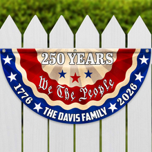 Load image into Gallery viewer, Personalized 250th Independence Day Family Flag Custom Name Gift