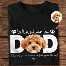 Load image into Gallery viewer, Personalized Dog Dad T-Shirt Custom Photo Gift for Father's Day
