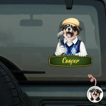 Load image into Gallery viewer, Personalized Dog Cat Photo Car Window Decal Sticker Gift for Dad