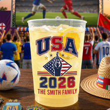 Load image into Gallery viewer, Personalized Frosted Cups for Soccer Fans | Family Party Gift