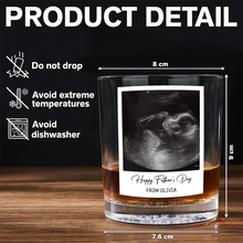 Load image into Gallery viewer, Personalized Ultrasound Photo Rock Glass Custom Gift for Dad