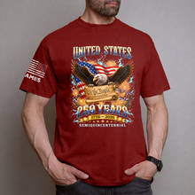 Load image into Gallery viewer, Personalized 250th Anniversary Eagle T-Shirt USA Gift