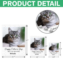 Load image into Gallery viewer, Personalized Building Blocks Photo Gift for Cat Dad Father's Day