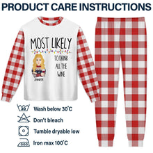 Load image into Gallery viewer, Personalized Funny Couples Pajama Set with Custom Message Gift for Anniversary