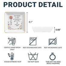 Load image into Gallery viewer, Personalized Ceramic Jewelry Dish Best Aunt Gift for Godmother