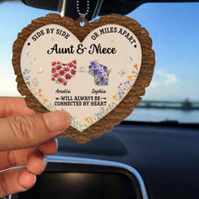 Load image into Gallery viewer, Personalized Wood Ornament for Aunt Niece Gift Car Decor