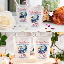 Load image into Gallery viewer, Personalized Frosted Cups American Pride Eagle Gift for Family